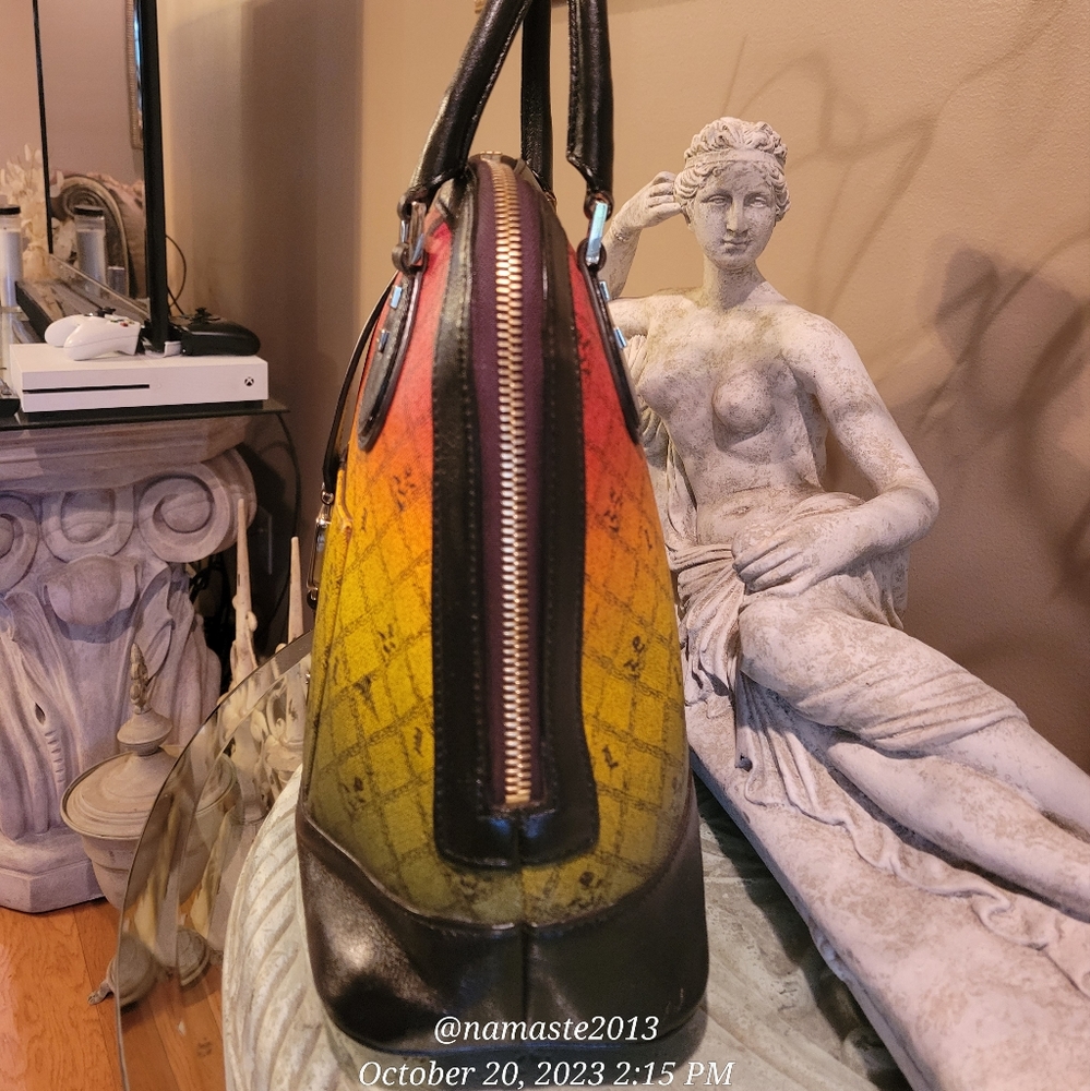 L.A.M.B. by Gwen Stefani Montego Rasta Ombre Handbag Luxury Designer Bag #608 - Picture 13 of 16
